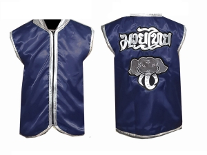 Kanong Custom Boxing Cornerman Jacket : Navy Elephant
